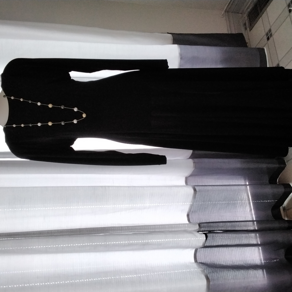 HOST PICK Vintage KIRA black evening gown with plunging back